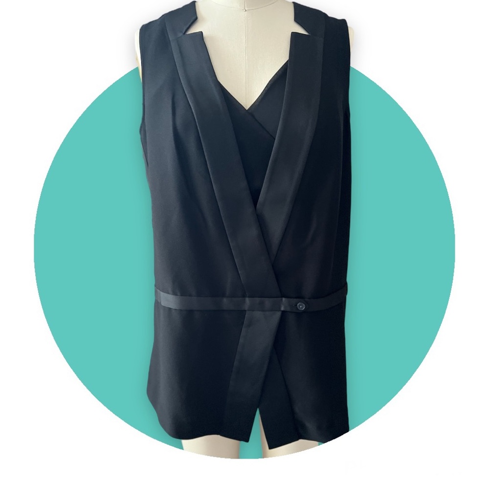 Banana Republic  Black Tux Vest